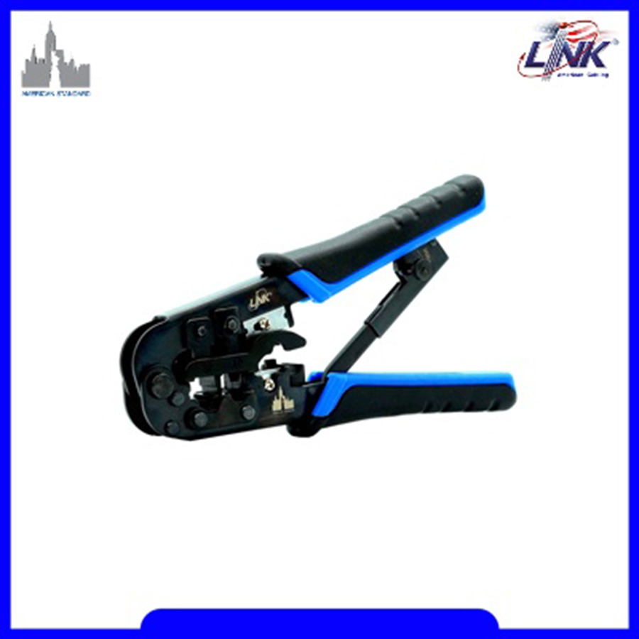 LINK TL-1103R RJ45, RJ11, HS PLUG CRIMP TOOL (คีมเข้าหัวตัวผู้ทุกหัวทุกแบบ) รหัสเดิม US-8003 BY BILLIONAIRE SECURETECH TL-1103R