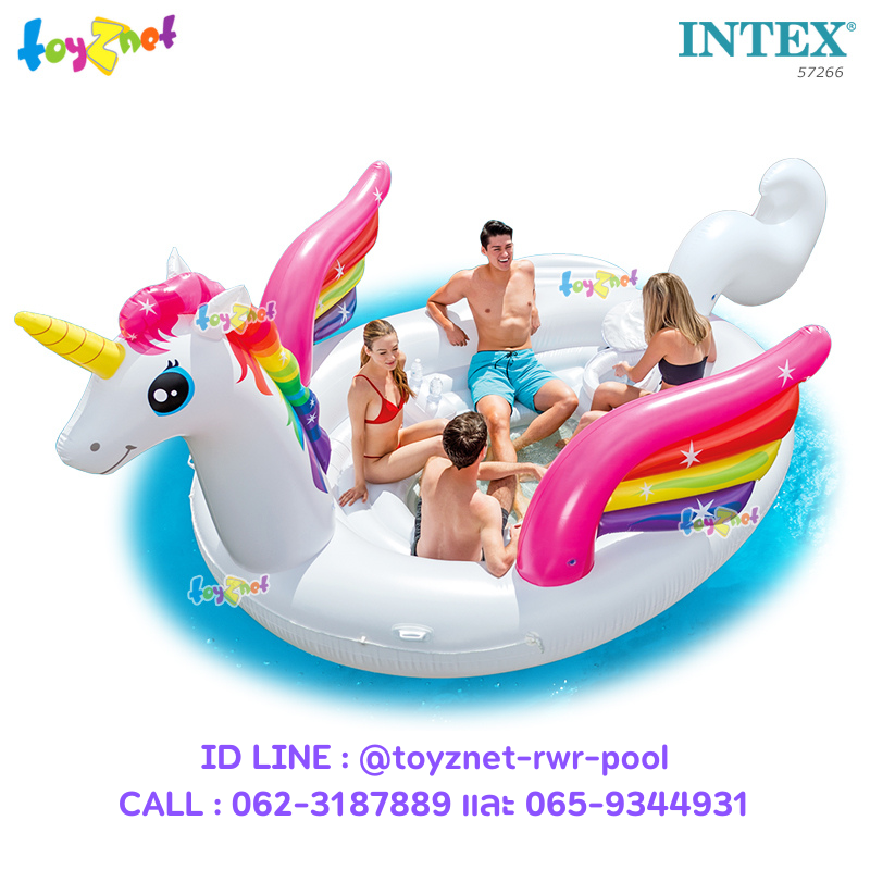 Intex Unicorn Party Island 5.03x3.35x1.73 m. no.57266