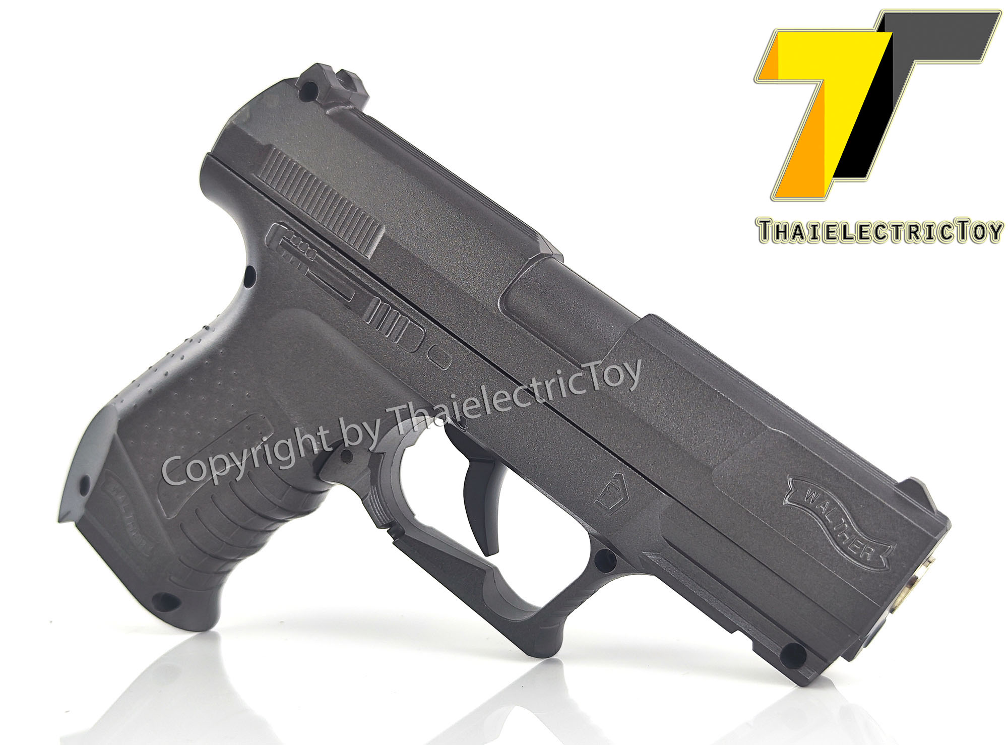 ปืนอัดลมเหล็ก Walther P99 ชักยิงทีล่ะนัด ลำกล้องยาว 7 นิ้ว หนัก 571 กรัม
