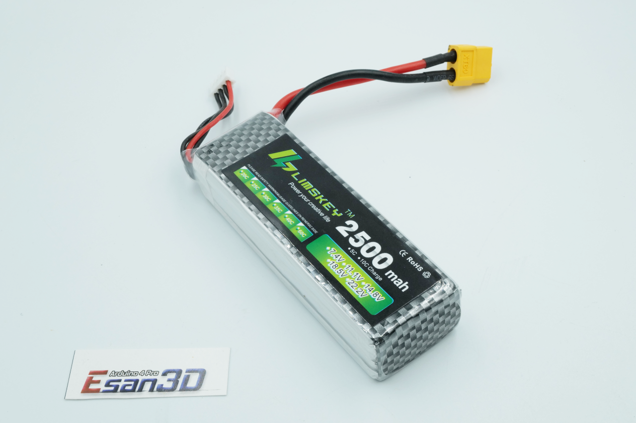 11.1V 2500mAh 35C 3S battery (XT60 Plug)