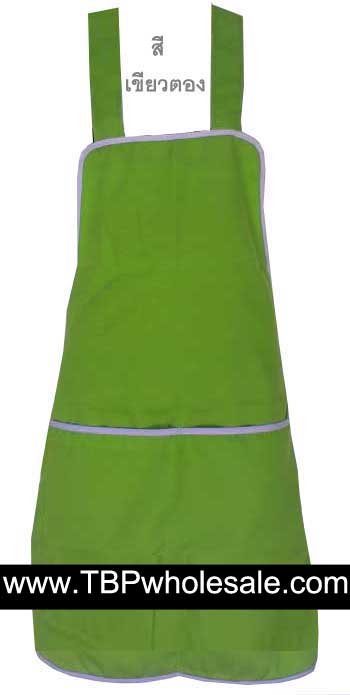 AP-002===ราคาส่ง 45 บาทต่อผืน ขั้นต่ำ 100 ผืน ผ้ากันเปื้อนเนื้อผ้าโซล่อนมีสายคล้องคอ,สายคาดเอว,กระเป๋าสองด้าน(มีหลายสีค่ะ) Tel:081-0110084/02-3972066