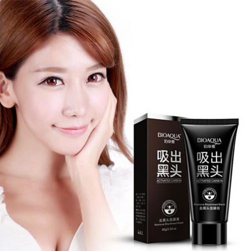 โคลนมาร์คหน้า ถ่านภูเขาไฟ BIOAQUA โคลนลอกสิวเสี้ยน Remove Blackhead Mask ส่งฟรี!!!