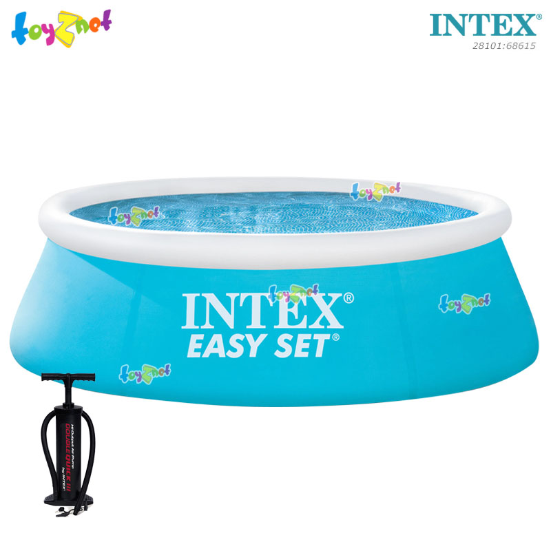 Intex Easy Set Pool 6 ft. (1.83x0.51 m.) no.28101 + Double Quick III Hand Pump