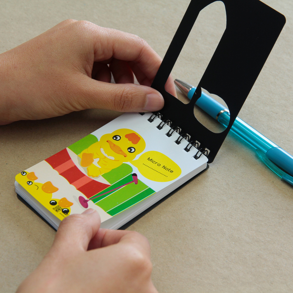 Spiral Notebooks with PP Covers Pencil Pattern MN-701