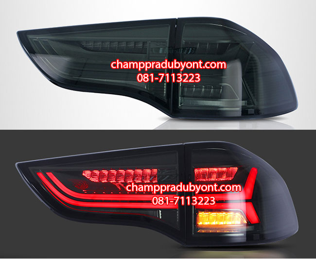 ไฟท้าย MITSUBISHI PAJERO SPORT 2009-2014 SMOKE LED (V.3)