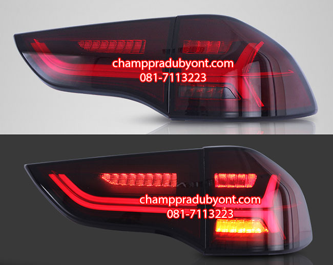 ไฟท้าย MITSUBISHI PAJERO SPORT 2009-2014 แดง LED (V.3)