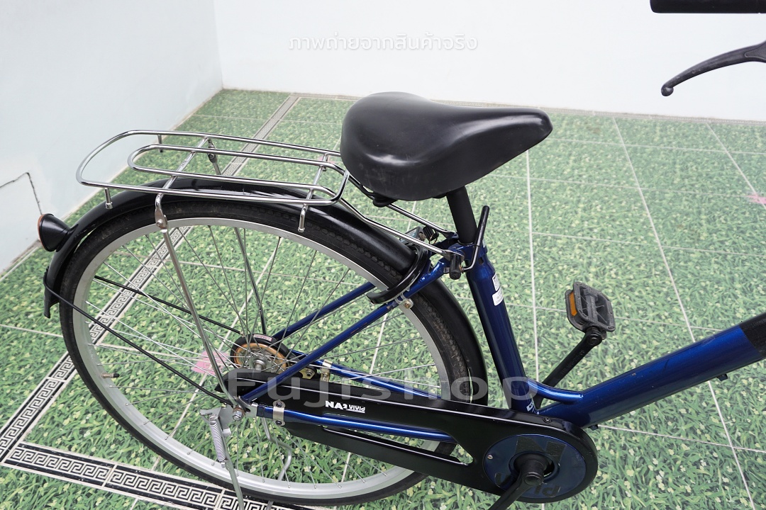 จักรยานแม่บ้านญี่ปุ่น - ล้อ 27 นิ้ว - ไม่มีเกียร์ - ไฟหน้าอัตโนมัติ - NA2 - สีน้ำเงิน [จักรยานมือสอง]
