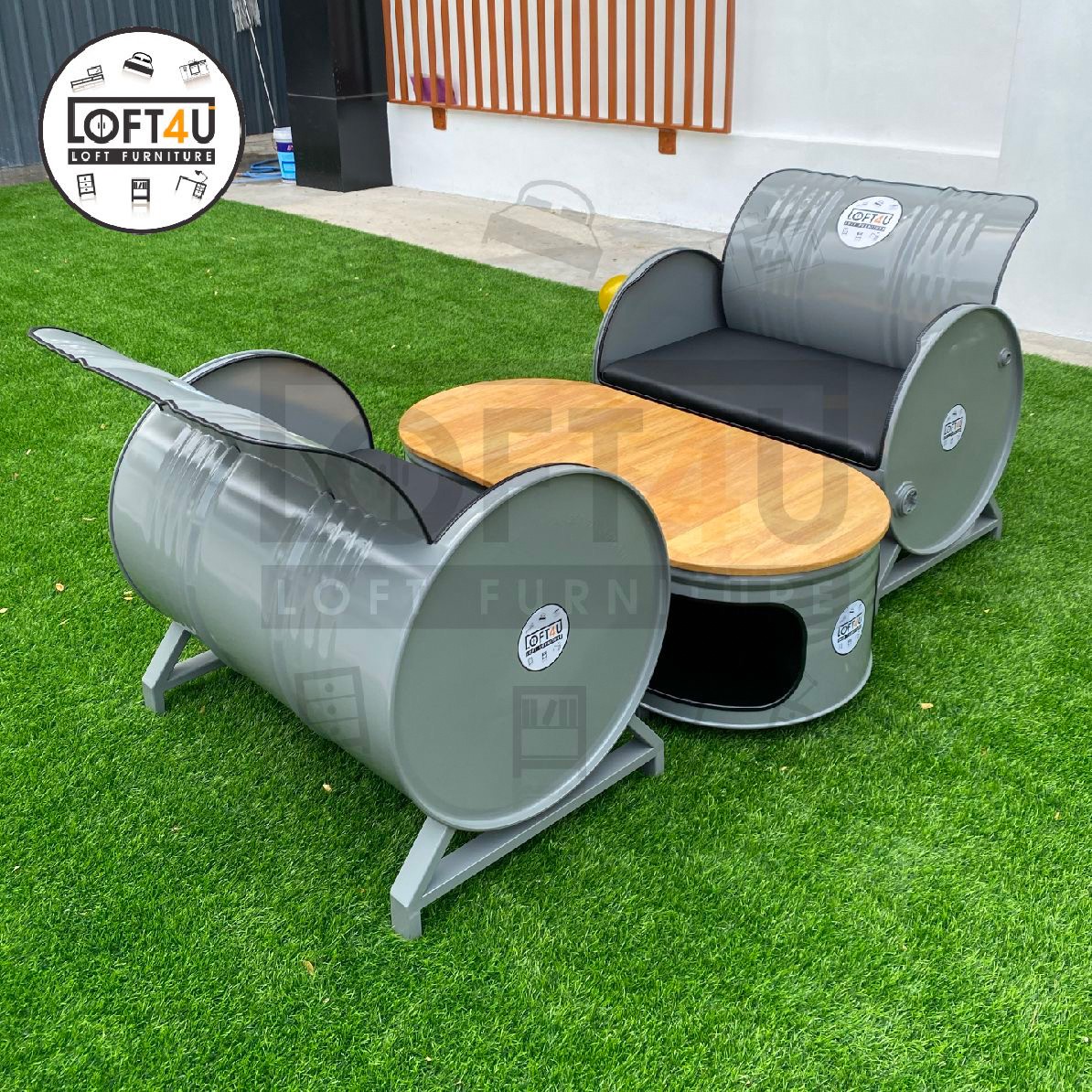 โซฟารับแขก Sofa Table Set : leather cushion / 2-4 seats