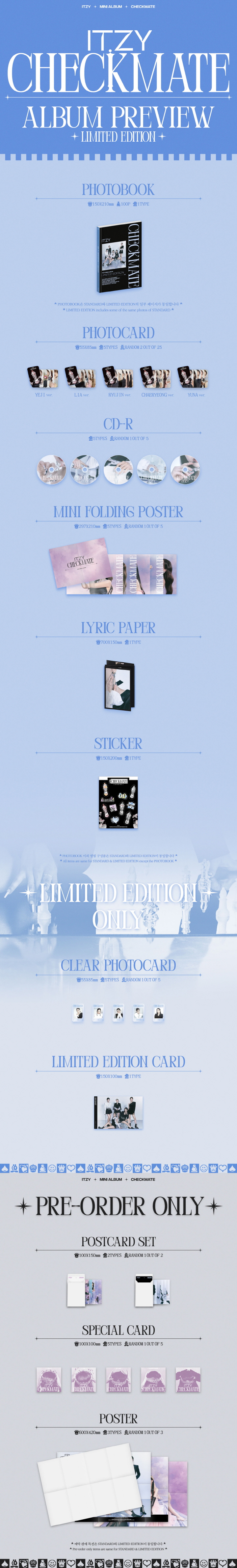 [PRE-ORDER] ITZY - 5th Mini Album "CHECKMATE" (Limited Edition)