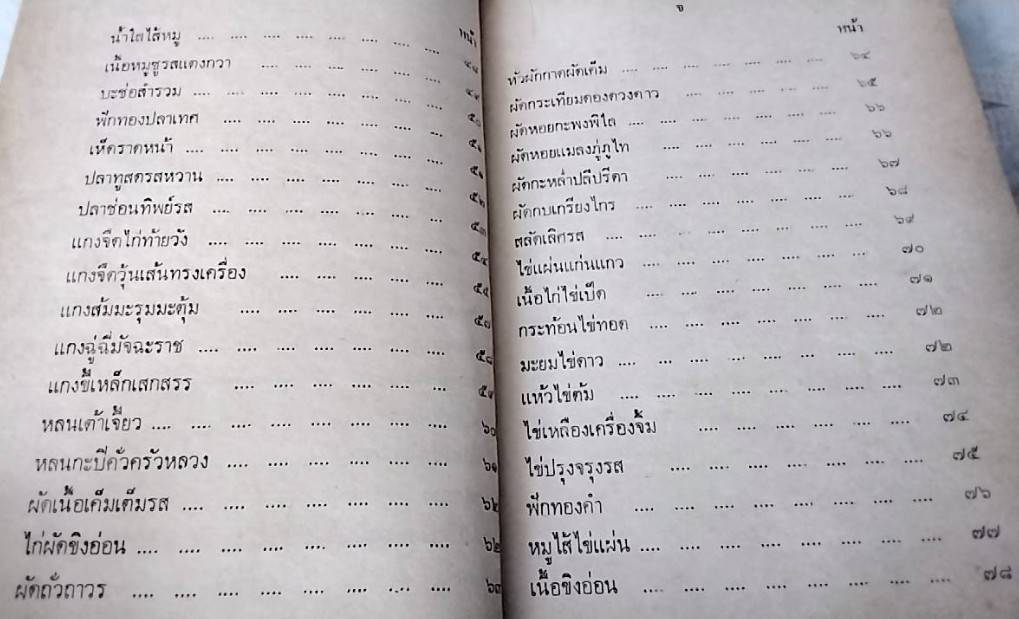 ตำราอาหารของโปรดชาววัง