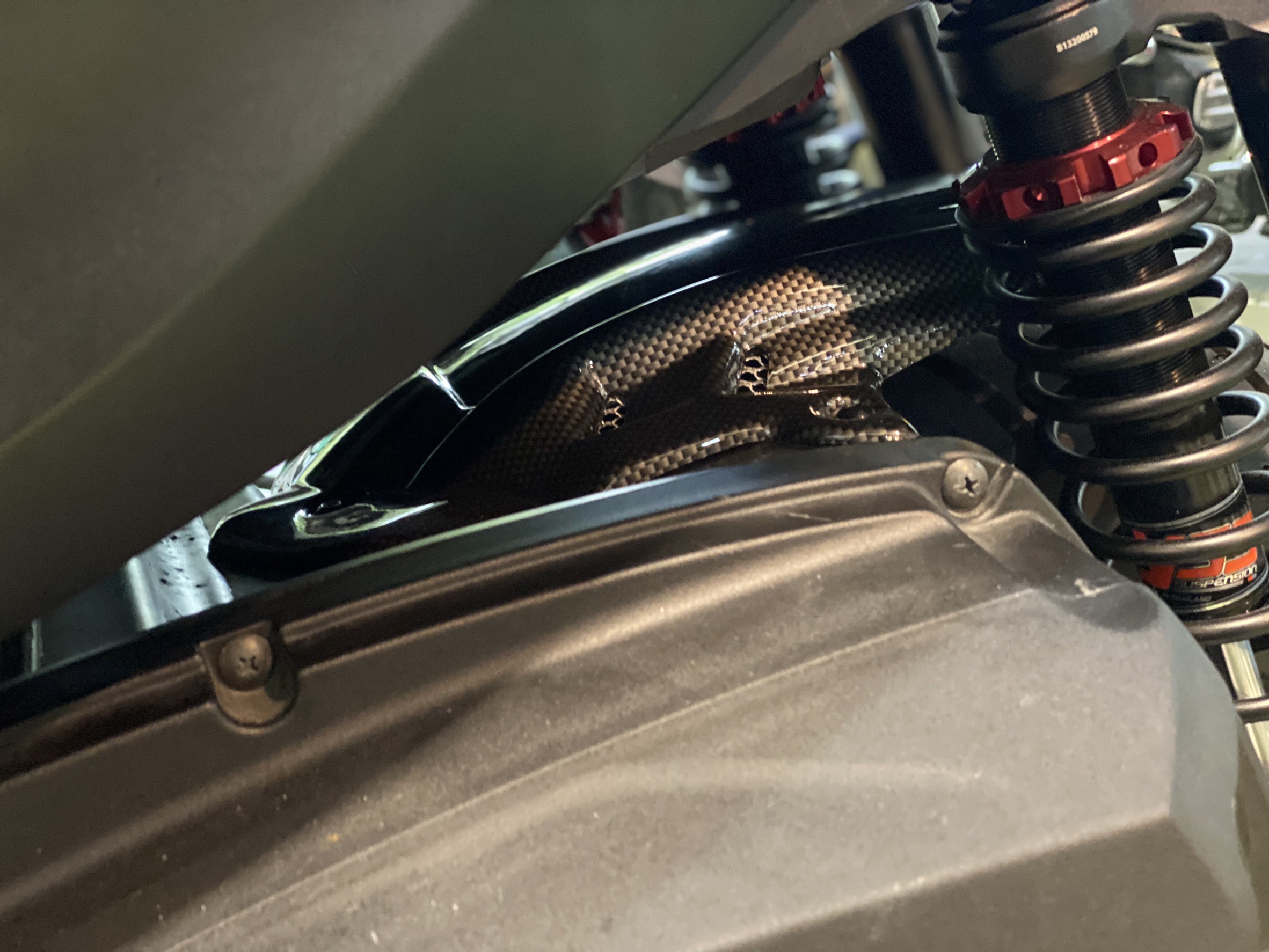 กันดีดบังโคลนในสีดำด้าน MOTOZAAA FORZA 350 ราคา990