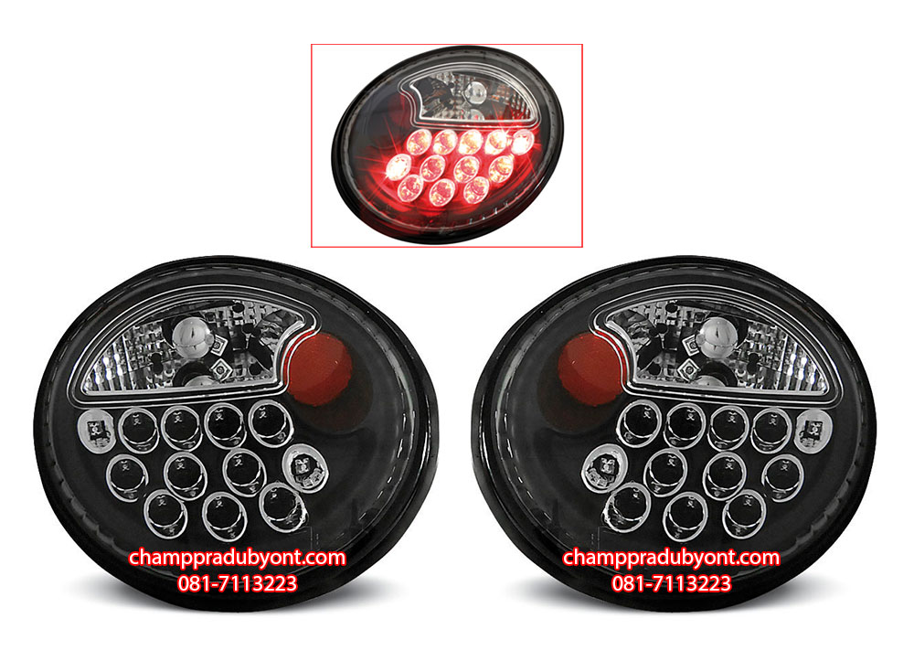 ไฟท้าย VOLKSWAGEN NEW BEETLE 1998-2005 ดำ LED
