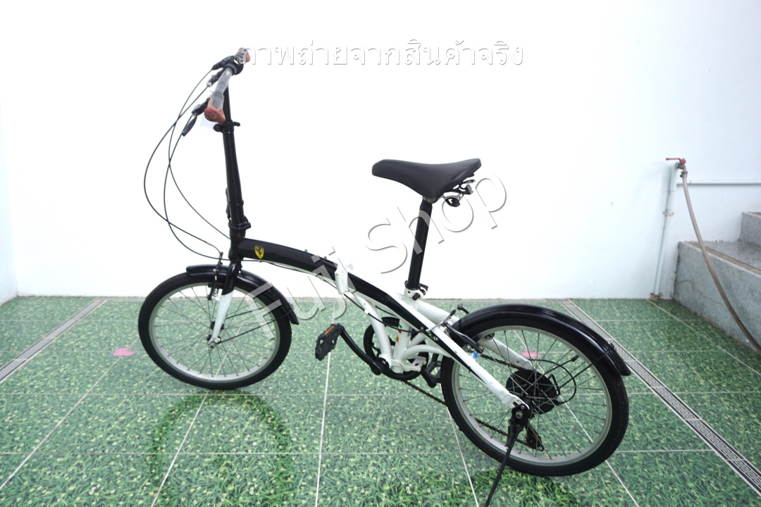จักรยานพับได้ญี่ปุ่น - ล้อ 20 นิ้ว - มีเกียร์ - Ferrari - สีดำ [จักรยานมือสอง]