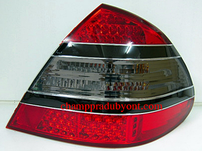 ไฟท้าย BENZ E-CLASS W211 03-09 SMOKE แดง LED (ทรง AMG)