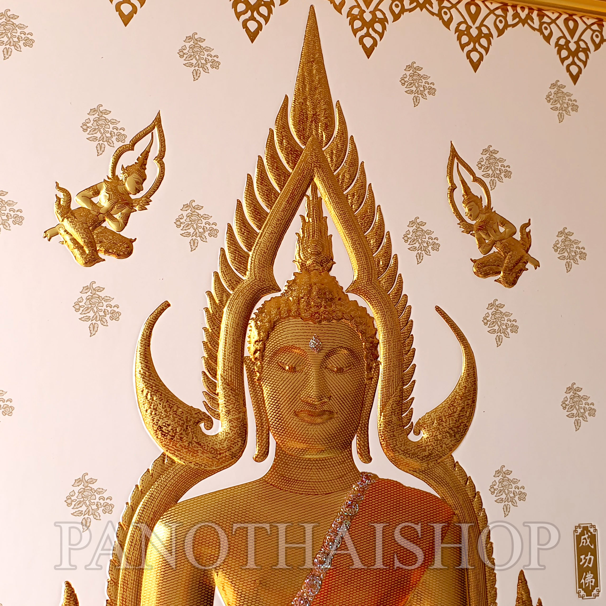 กรอบรูปพระพุทธชินราช 3 มิติเคลือบทอง