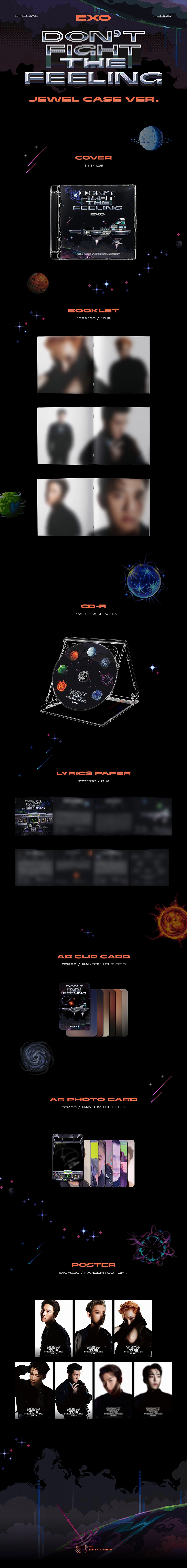 [PRE-ORDER] EXO - Special Album "DON’T FIGHT THE FEELING" (Jewel Case Ver.)