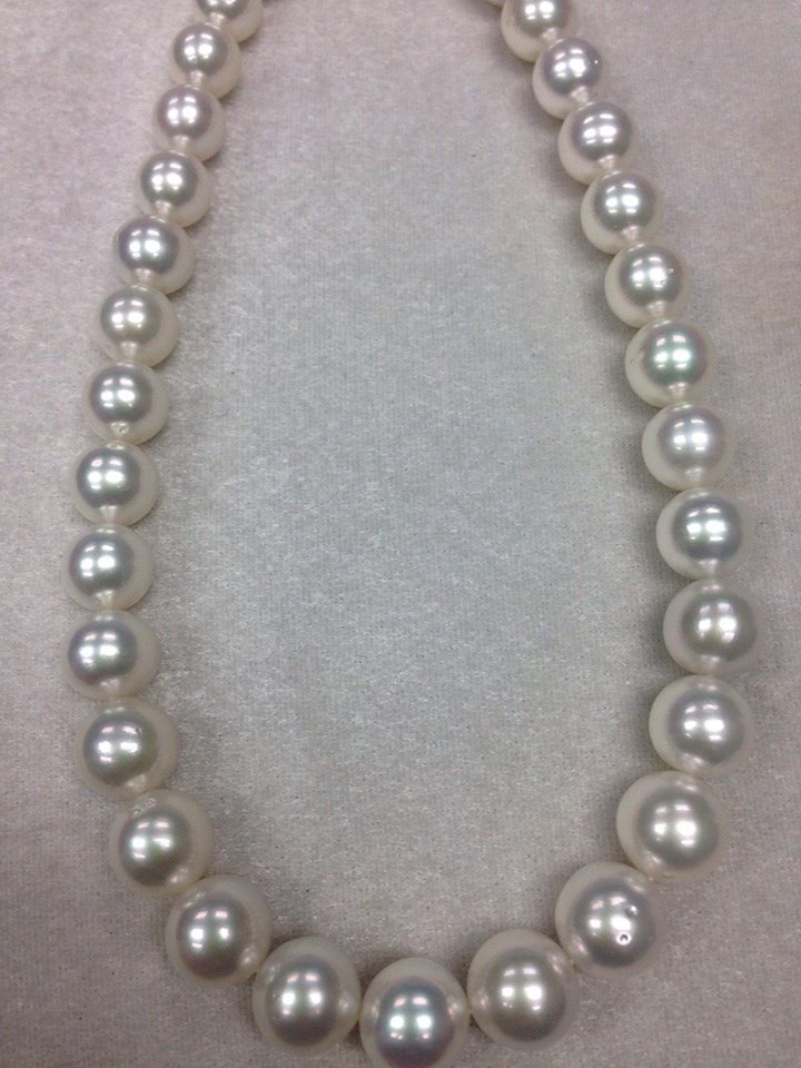 ไข่มุก south sea ขนาด 10-12 มิล กลม สีขาว