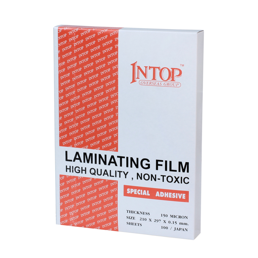 พลาสติกเคลือบบัตร A4. หนา 150ไมครอน Intop-Soft View
