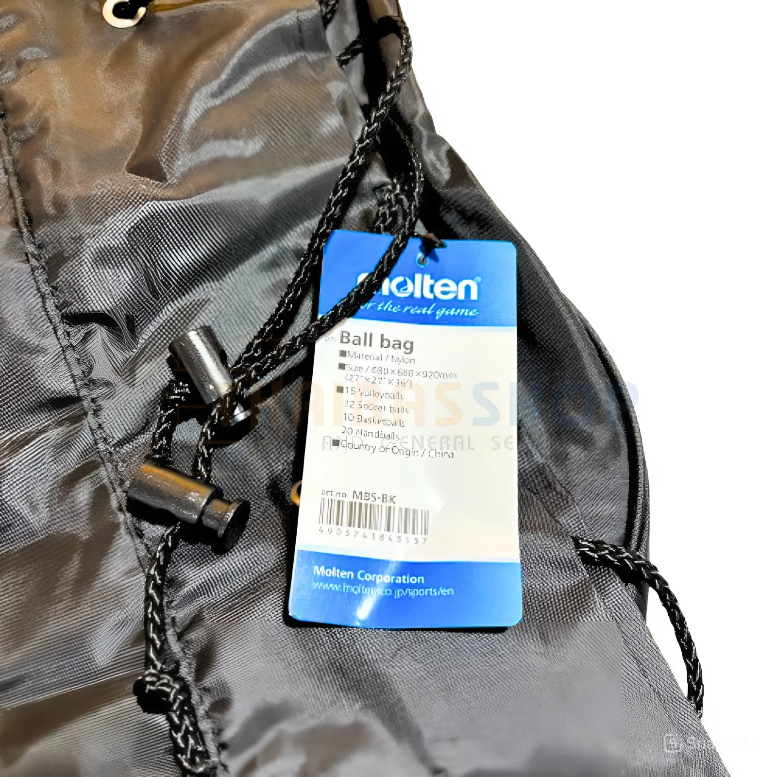 (ของแท้ 100%) กระเป๋าใส่บอล Molten รุ่น MBS-BK กระเป๋าใส่ลูกบอล เติมลม 15 ลูก