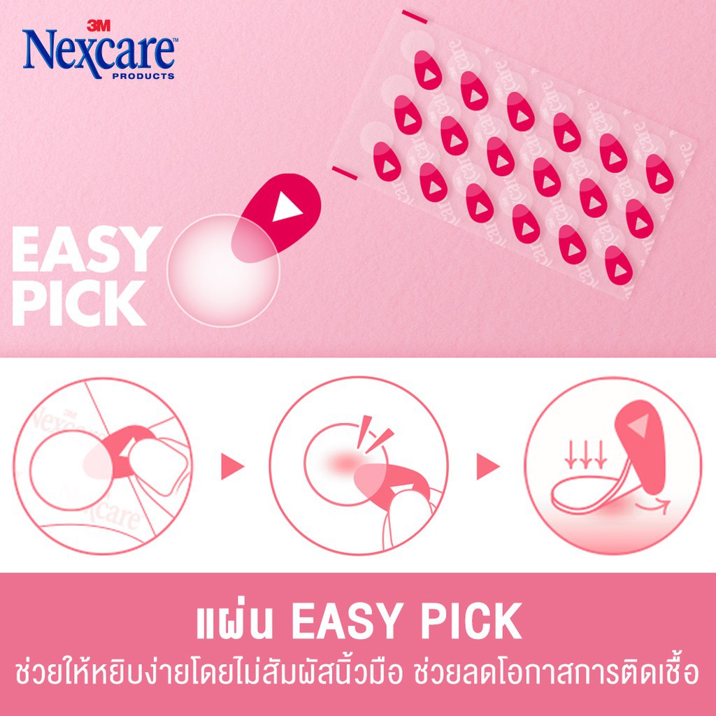 3M Nexcare เน็กซ์แคร์™ แผ่นซับสิวรุ่นใส ขอบบาง (12 ชิ้น)
