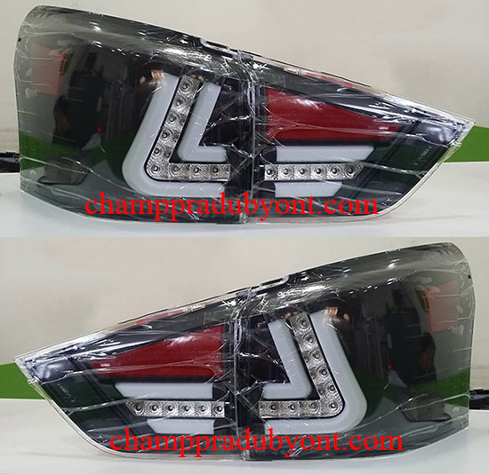 ไฟท้าย ISUZU MU-X 14-16 ดำ LED ลาย LEXUS