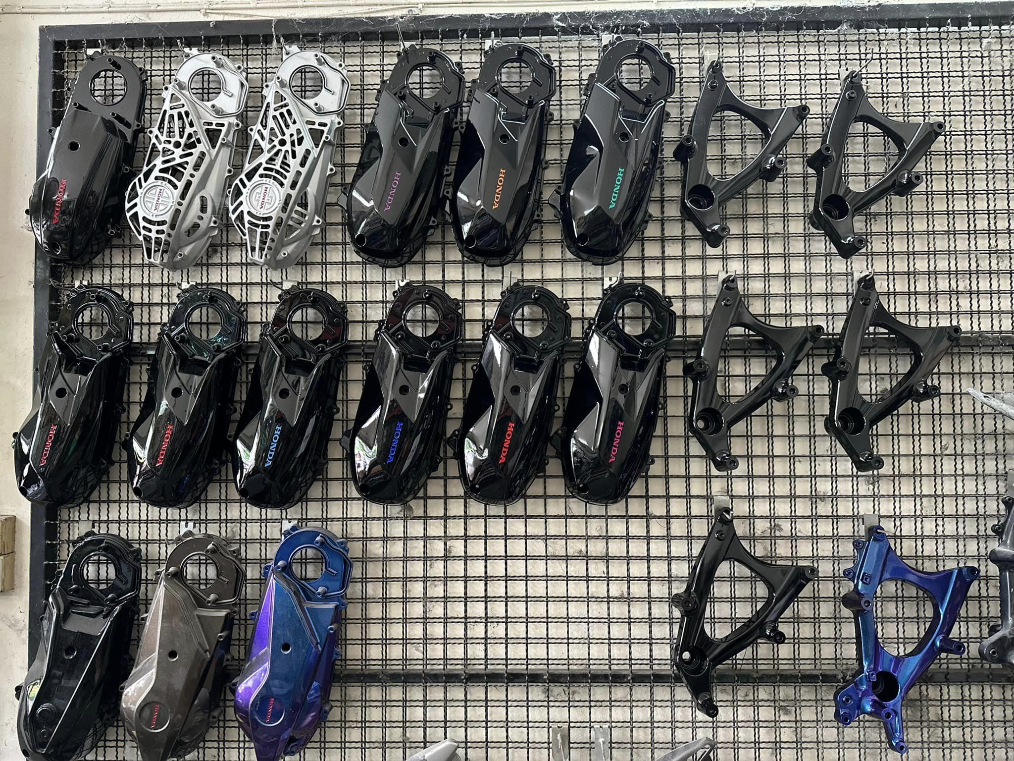 ล้อ-จับหลัง-แคร้-สวิงอาร์ม ทำสี พร้อมสับ Honda Giorno+