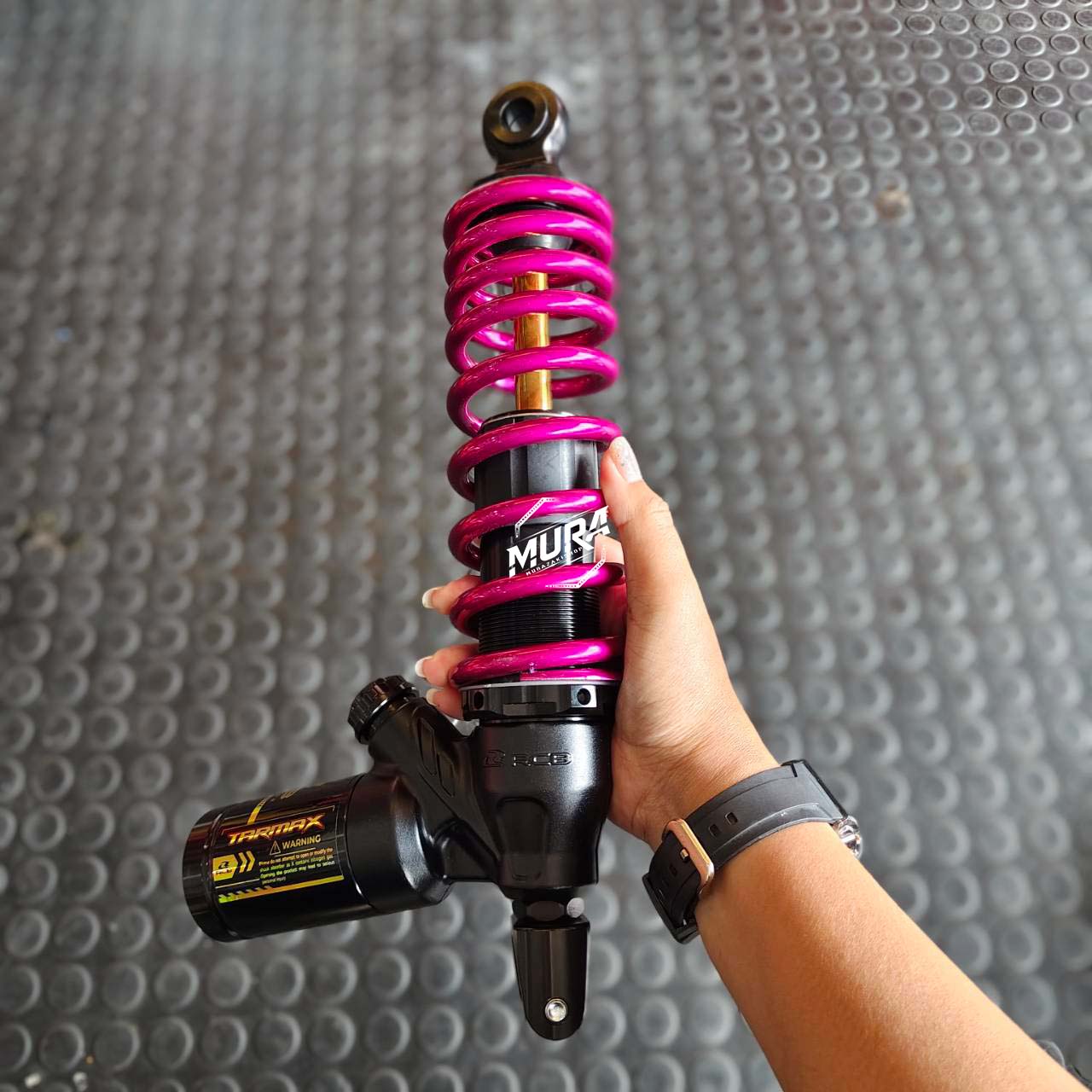 โช้ค RCB ความสูง 320mm. รุ่น Giorno/Lead/GrandFilano/Click125-160/Scoopy i [พร้อมสปริงทำสี]