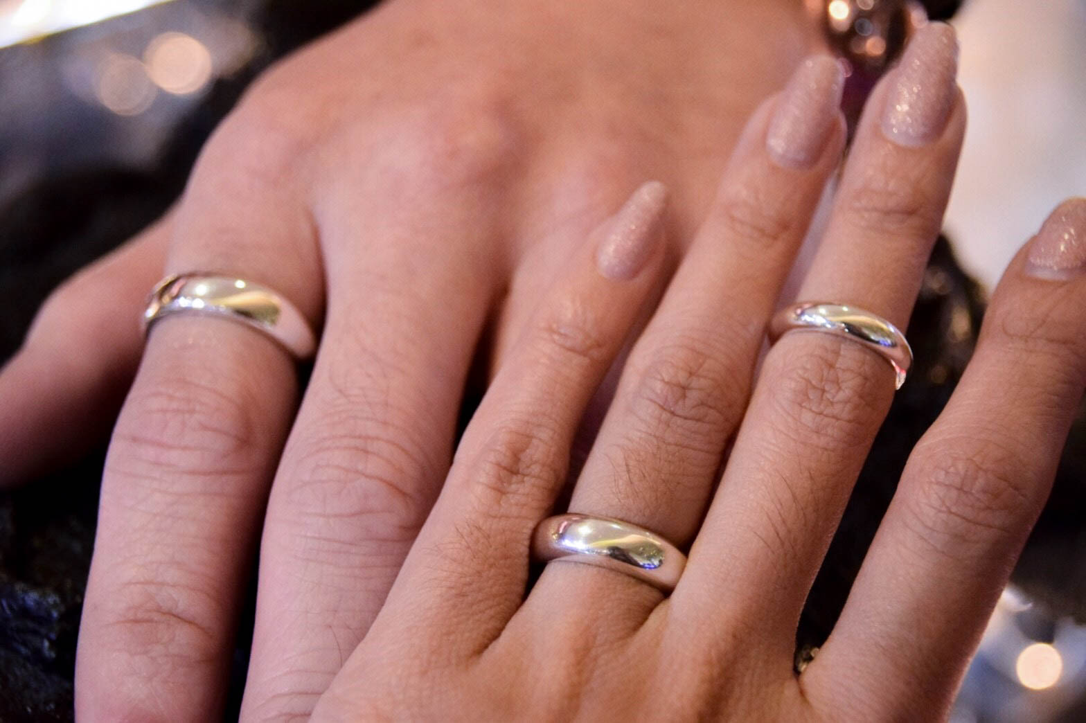 แหวนเงินแท้ท้องปลิง 6mm แบบเรียบ งานตัน Sterling Silver 925 NSRG820