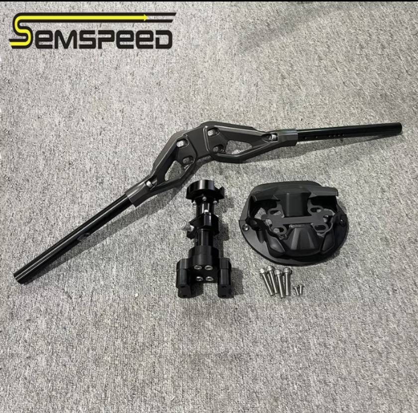 แฮนด์บาร์รถจักรยานยนต์【SEMSPEED】สําหรับNMAX155 NMAX v1 2020-2024 ราคา2550