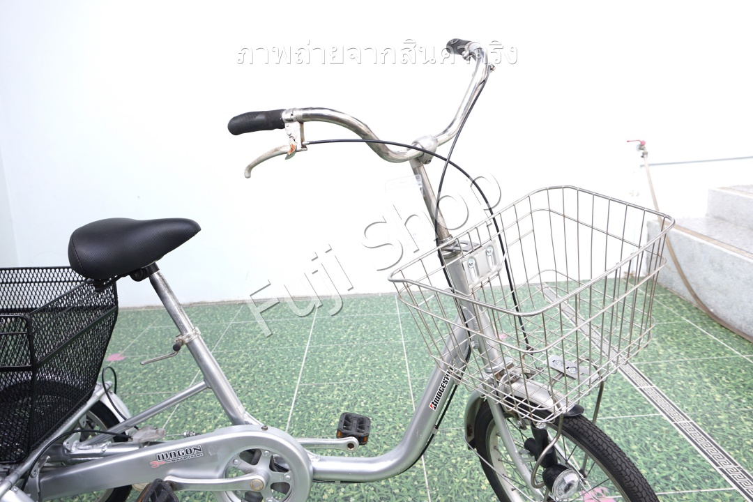 จักรยานสามล้อญี่ปุ่น - ล้อ 18/16 นิ้ว - ไม่มีเกียร์ - อลูมิเนียม - Bridgestone - สีเงิน [จักรยานมือสอง]
