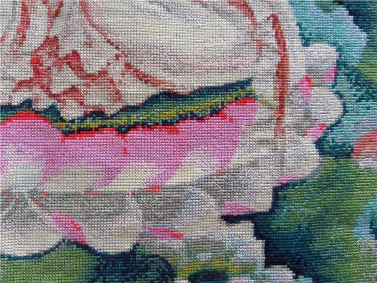 tep-1051 *สินค้าหมด* ชุดปักครอสติช ลายพระโพธิสัตว์กวนอิม (ปักเต็มผืนผ้า ไม่มีเดินเส้น ปักครั้งละ 3 เส้นเล็ก) ขนาด 72*93 ซม.ผ้าครอสติช 11CTพิมพ์ลายปักเต็มลายผ้า+ไหมคอตตอน 60 สี+ผังลาย+เข็ม