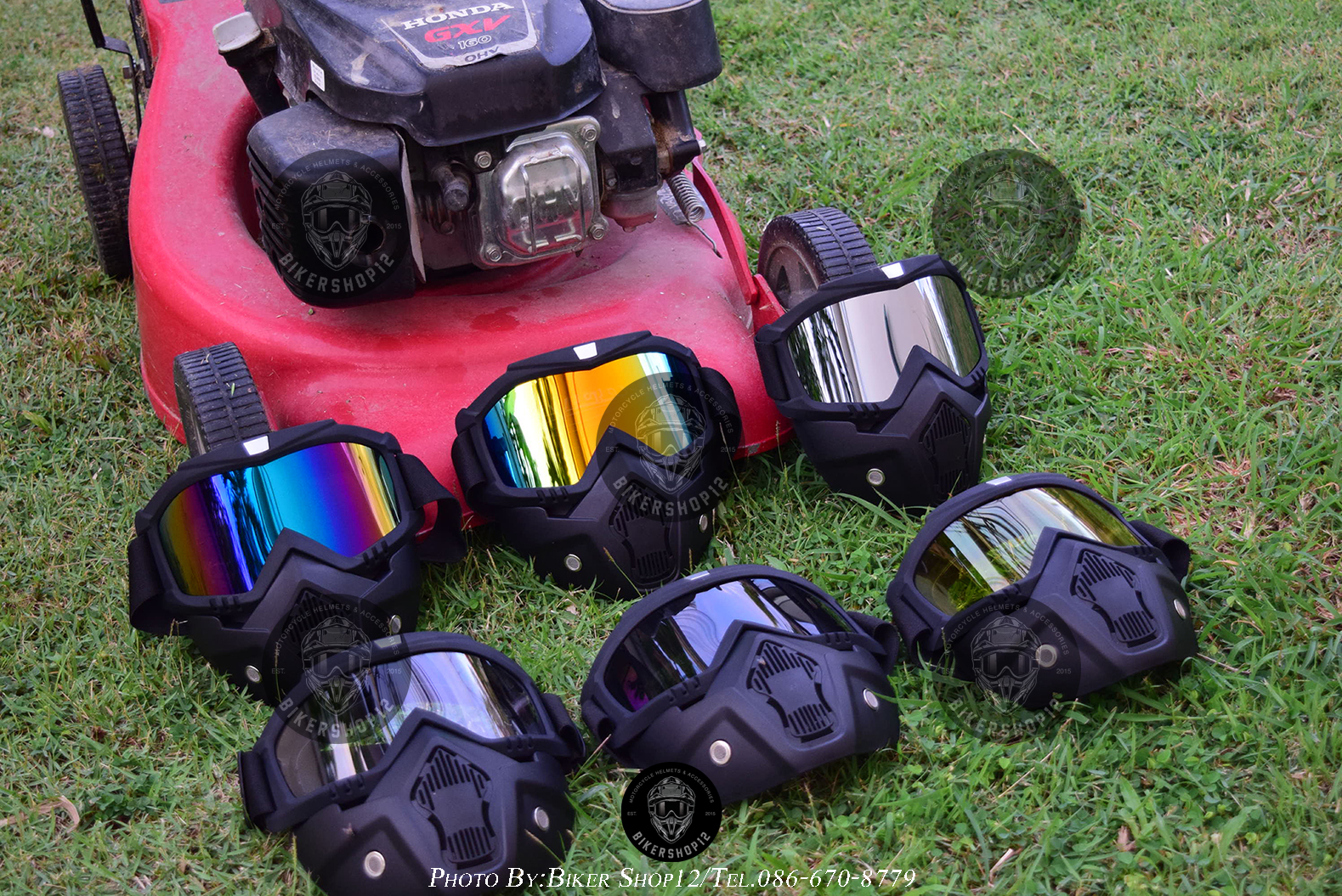 หน้ากากหมวกกันน็อค แนววินเทจ(ไม่รวมหมวกกันน็อค)