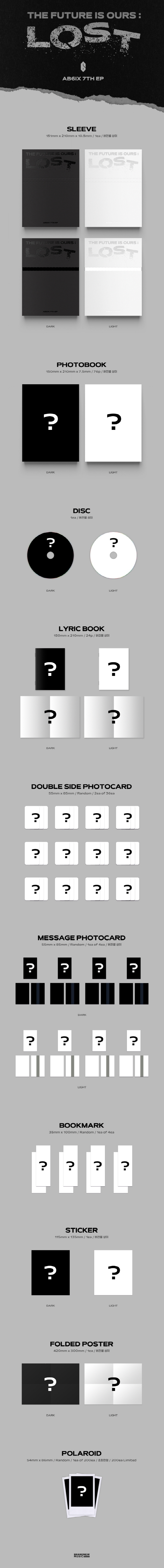 [PRE-ORDER] AB6IX - 7th EP Album "THE FUTURE IS OURS : LOST"