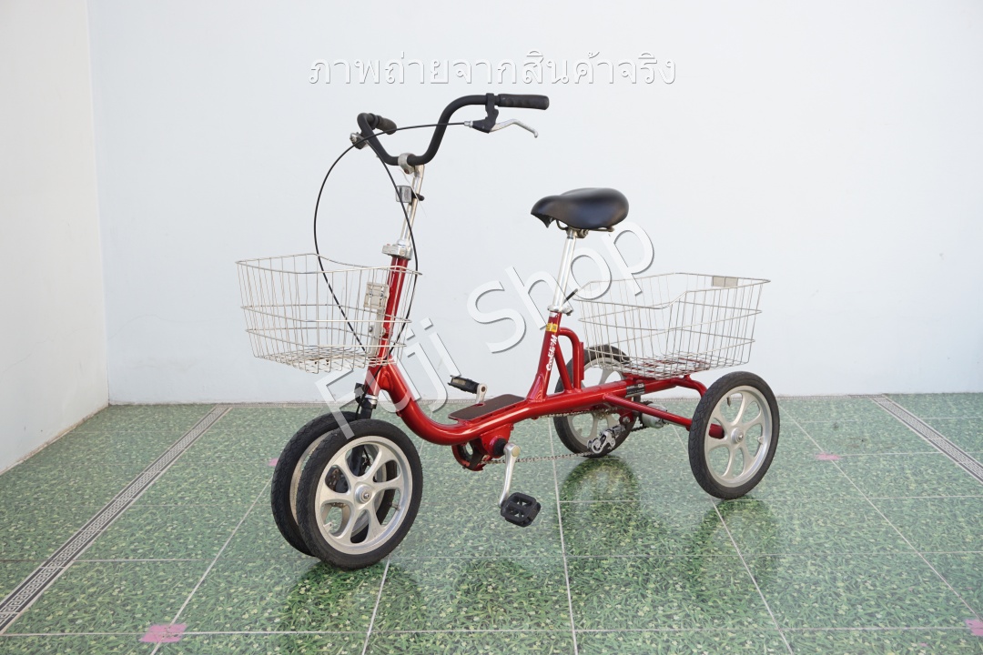 จักรยานสี่ล้อญี่ปุ่น - ล้อ 14 นิ้ว - ไม่มีเกียร์ - อลูมิเนียม - Coolcle-M - สีแดง [จักรยานมือสอง]