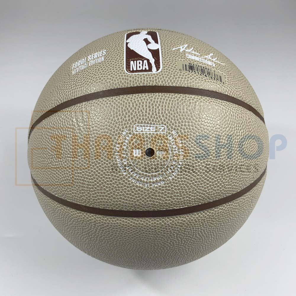 ลูกบาสเกตบอล Wilson NBA Forge Plus รหัส WZ2008801XB7 บาสเกตบอลหนังPU Size 7 (ของแท้ 100%)