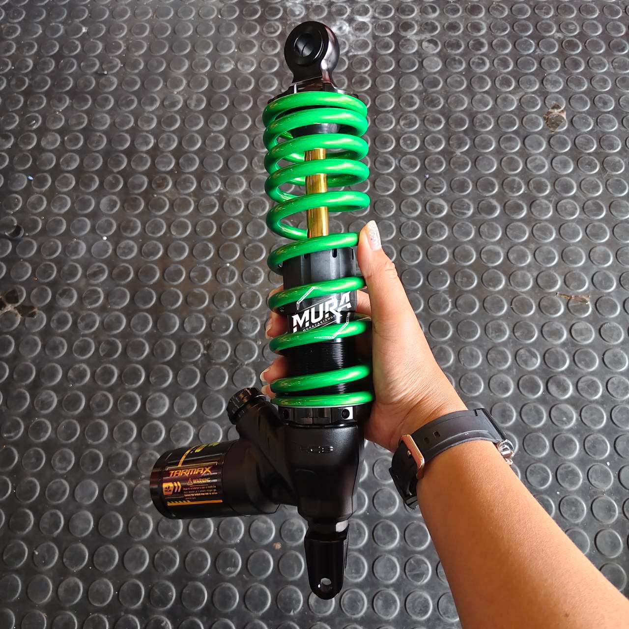 โช้ค RCB ความสูง 320mm. รุ่น Giorno/Lead/GrandFilano/Click125-160/Scoopy i [พร้อมสปริงทำสี]