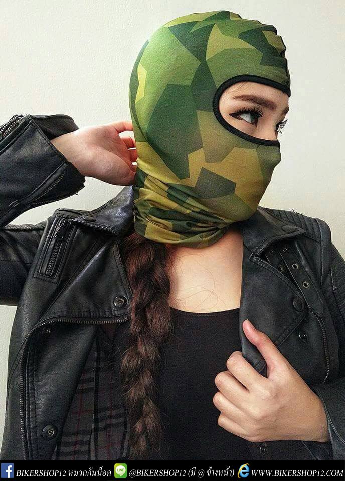 โม่งคลุมหัว หรือ โม่งมอเตอร์ไซค์ Dr. Jones Summer Swedish Camo