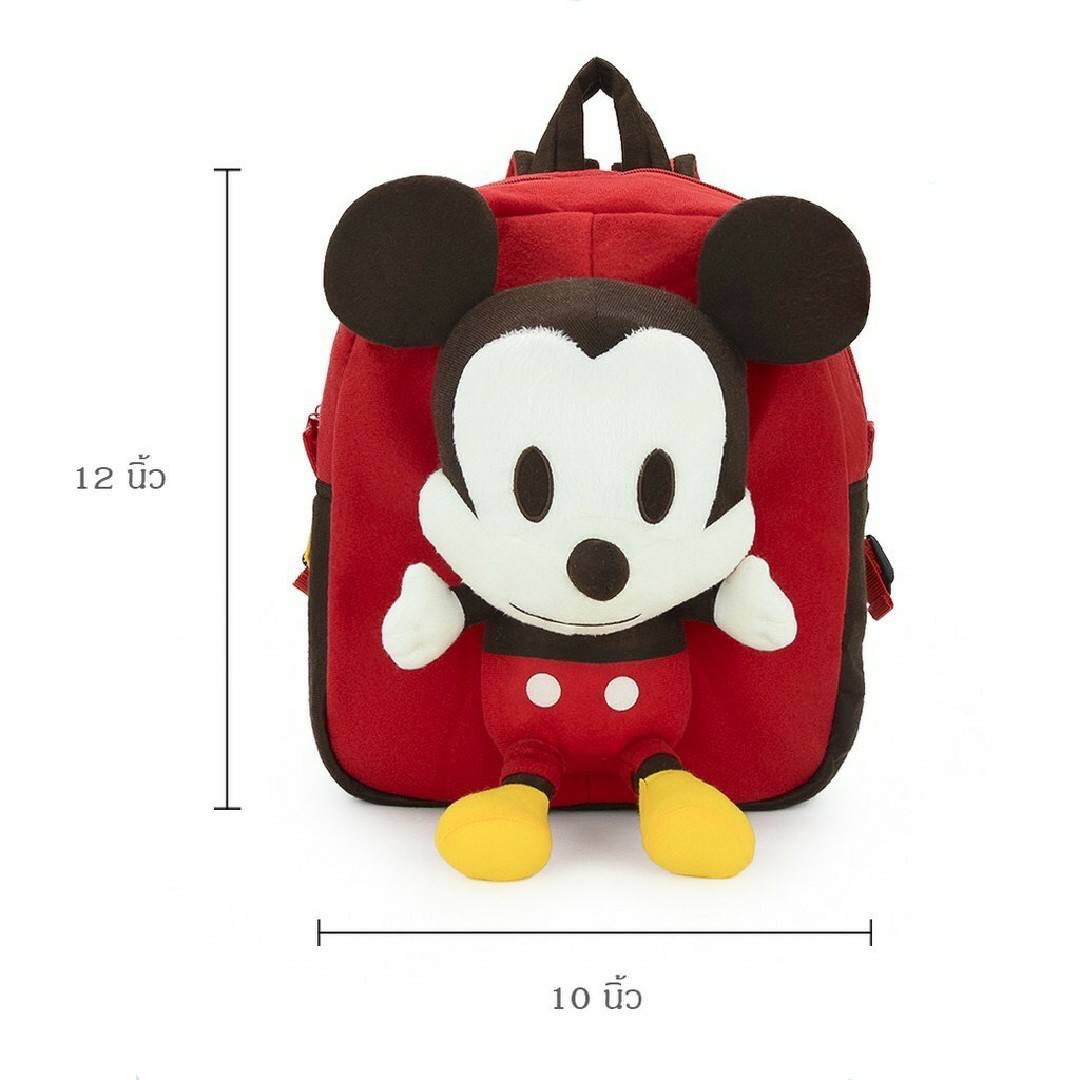 Disney กระเป๋าเป้ มิกกี้เมาส์ กระเป๋าสะพาย กระเป๋านักเรียน กระเป๋าเด็ก ลิขสิทธิ์แท้ AUTHENTIC Mickey Mouse Backpack Red Small
