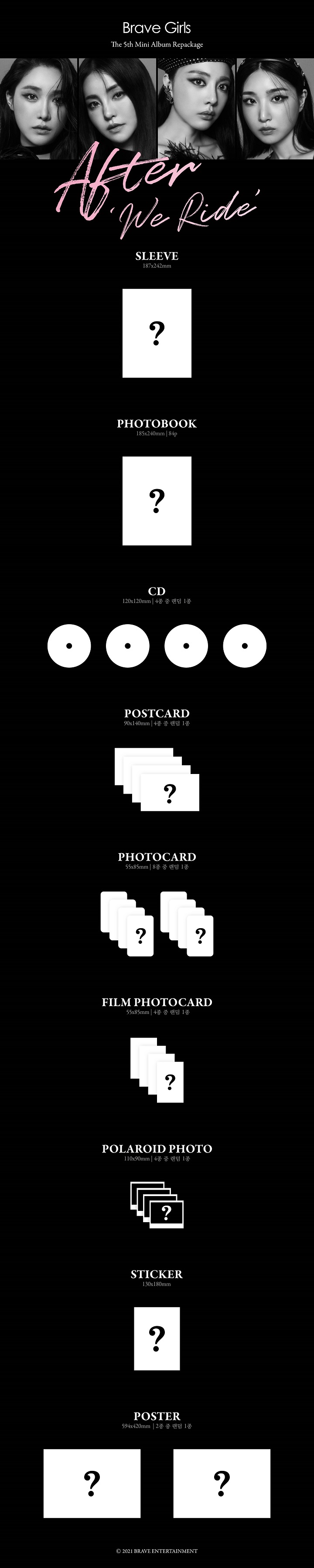 [PRE-ORDER] Brave Girls - 5th Mini Album Repackage "After ‘We Ride’"