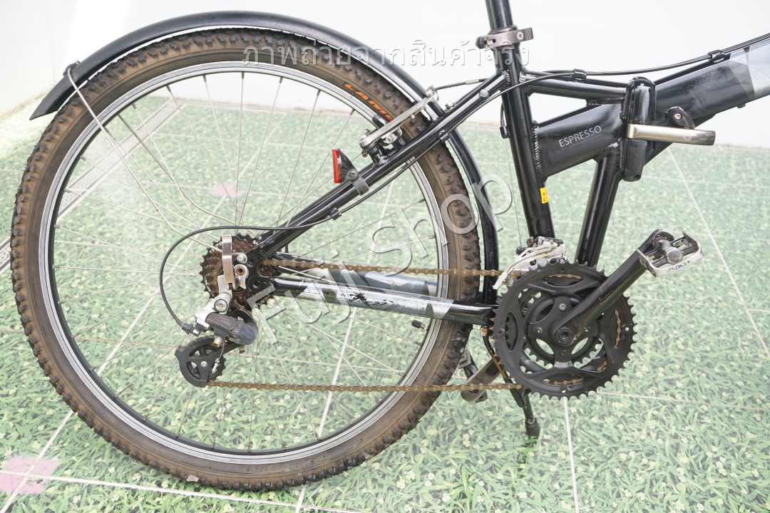 จักรยานพับได้ญี่ปุ่น - ล้อ 26 นิ้ว - มีเกียร์ - อลูมิเนียม - Dahon Espresso - สีดำ [จักรยานมือสอง]