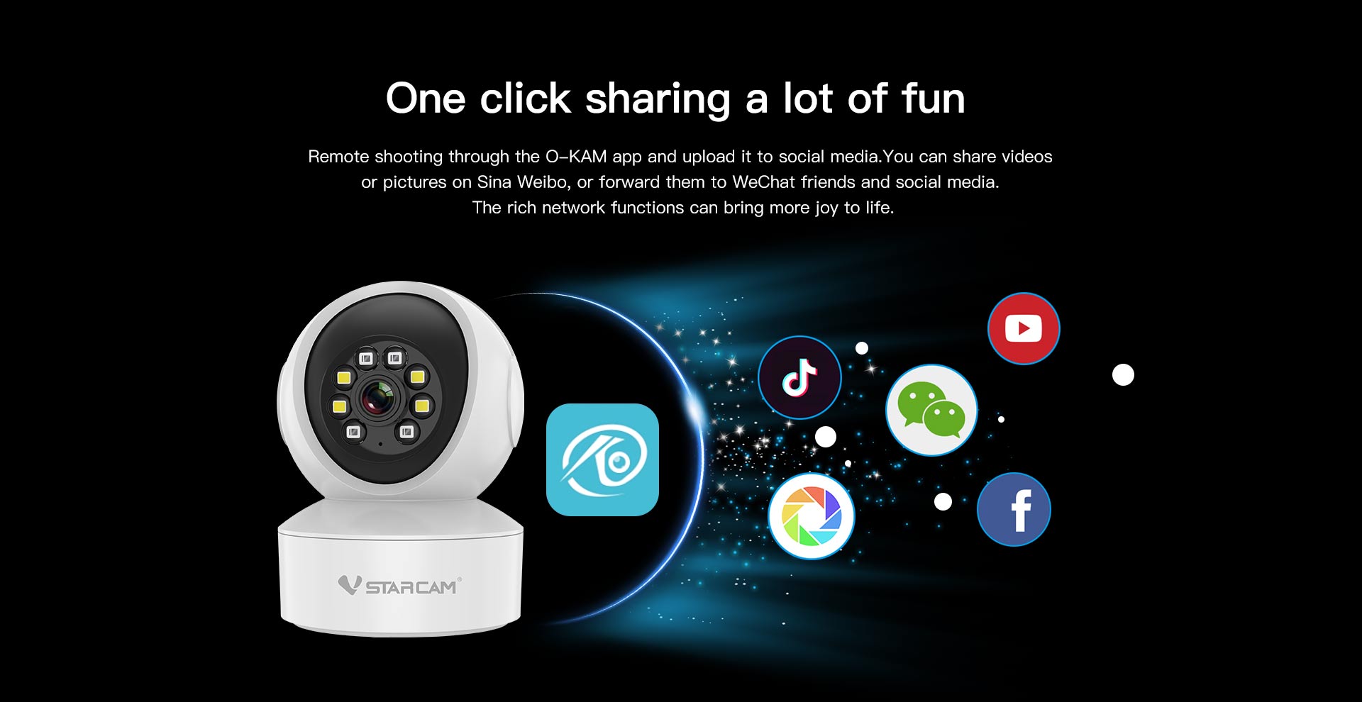 Vstarcam CS49L กล้องวงจรปิดระบบ IP WIFI 3 MP Color Night Vision มีไมค์และลำโพงในตัว BY BILLIONAIRE SECURETECH CS49L