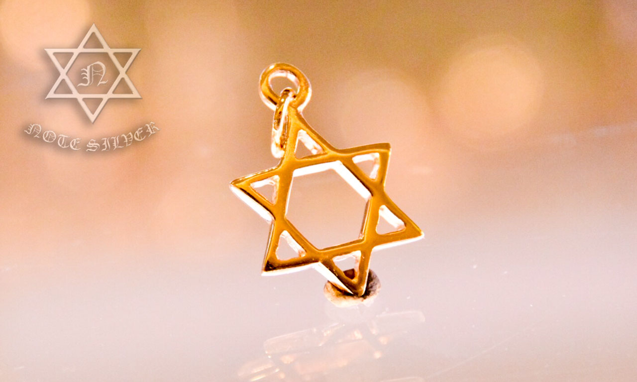 จี้ดาวทองคำ Star of David ดาว 6 แฉก รุ่นเล็ก เนื้อทองคำแท้ 18K Gold NSYG955