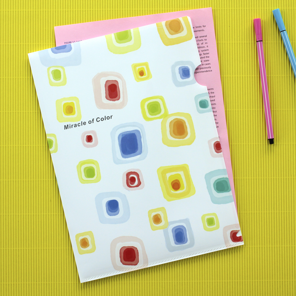 แฟ้มซอง A4 พิมพ์ลาย Miracle of Color