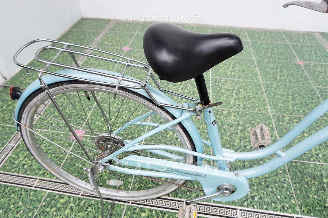 จักรยานแม่บ้านญี่ปุ่น - ล้อ 26 นิ้ว - ไม่มีเกียร์ - Pom Ponette - สีฟ้า [จักรยานมือสอง]