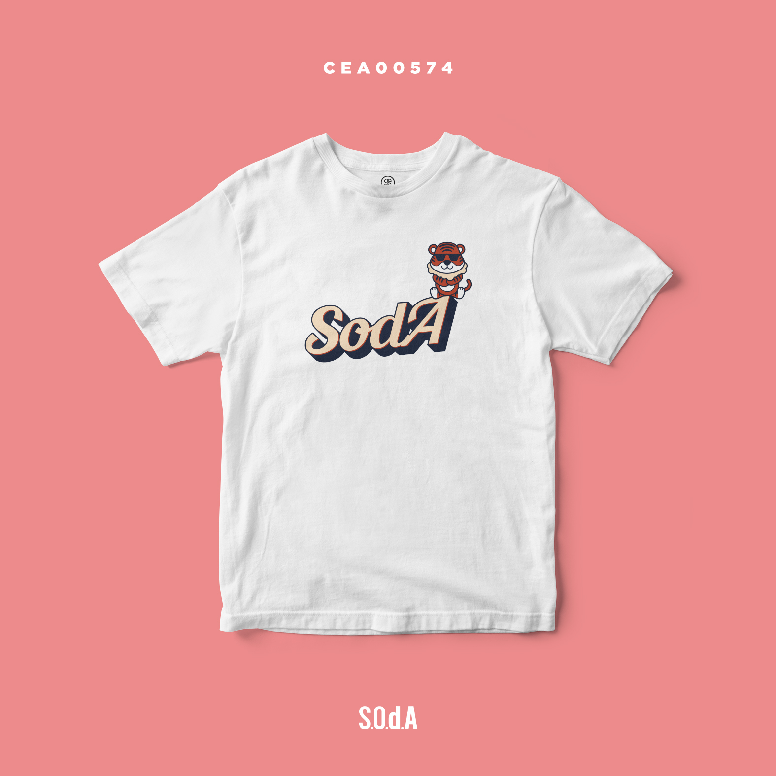 เสื้อยืด พิมพ์ลาย S.O.d.A Tiger Roar!! รหัส CEA00574 #เสื้อยืด #SOdA