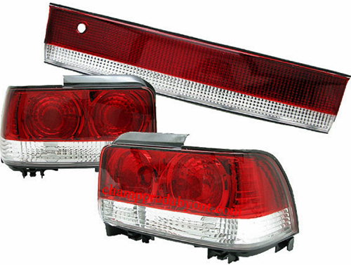 ไฟท้าย TOYOTA AE100-AE101 91-96 ขาวแดงเพชร พร้อมแผงทับทิม