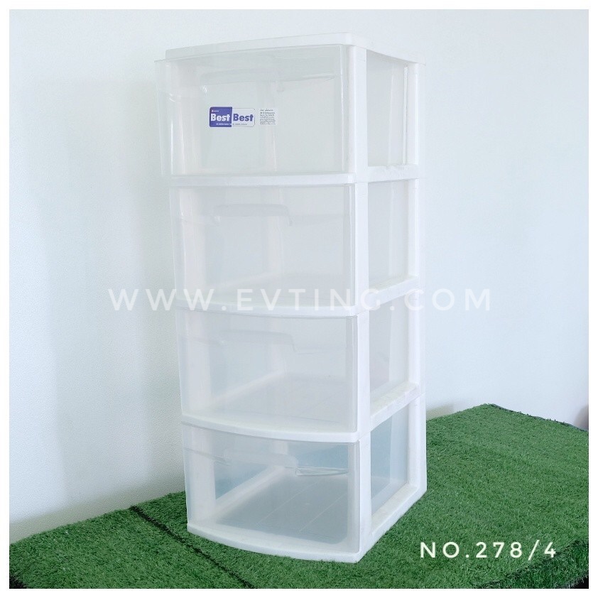 ลิ้นชัก No.278/4 สีใส (S)