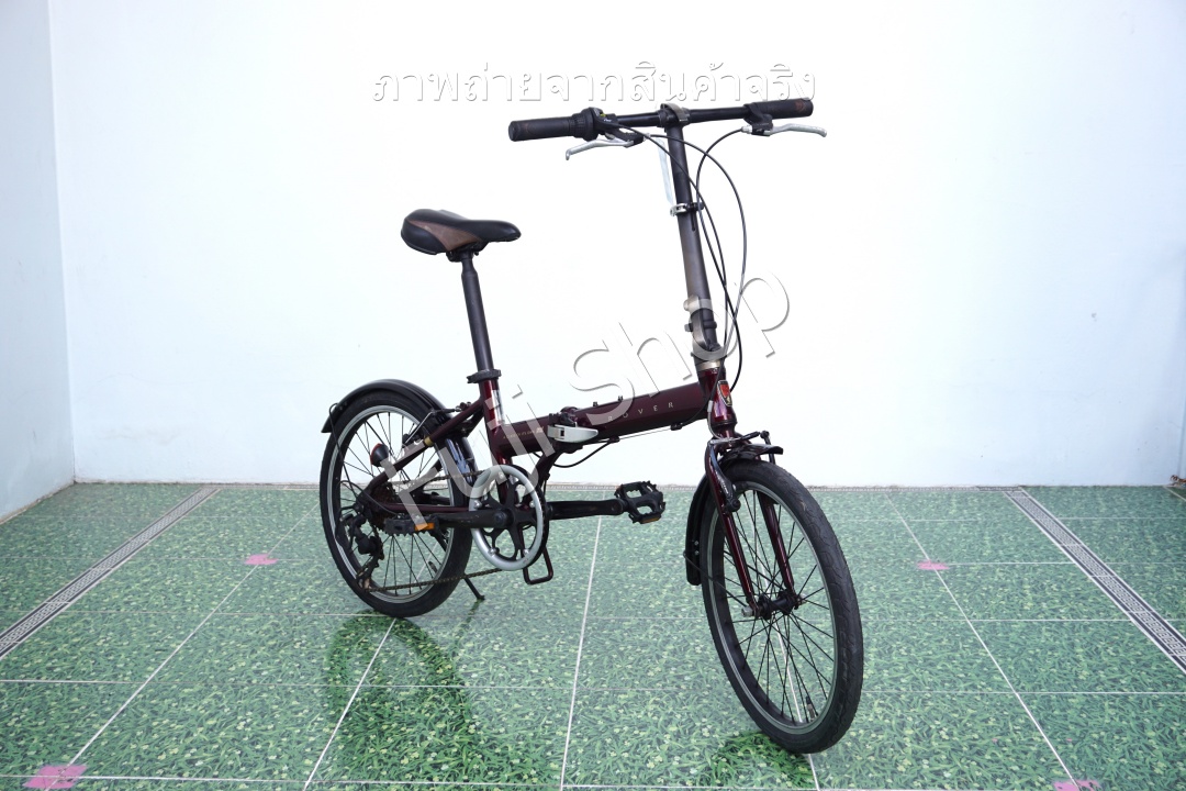 จักรยานพับได้ญี่ปุ่น - ล้อ 20 นิ้ว - มีเกียร์ - อลูมิเนียม - Rover - สีแดง [จักรยานมือสอง]