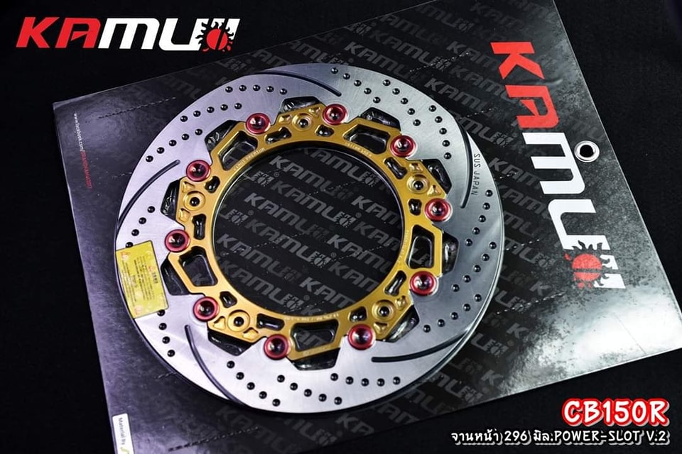 จานดิสก์หน้าCB150R 296 มิล . Power-Slot V.2