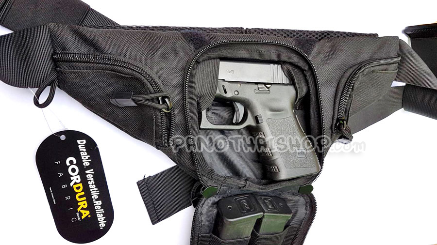 กระเป๋าซ่อนปืนคาดเอว GLOCK 19,GLOCK26<GLOCK43 , SIG P226-229 และ MP94